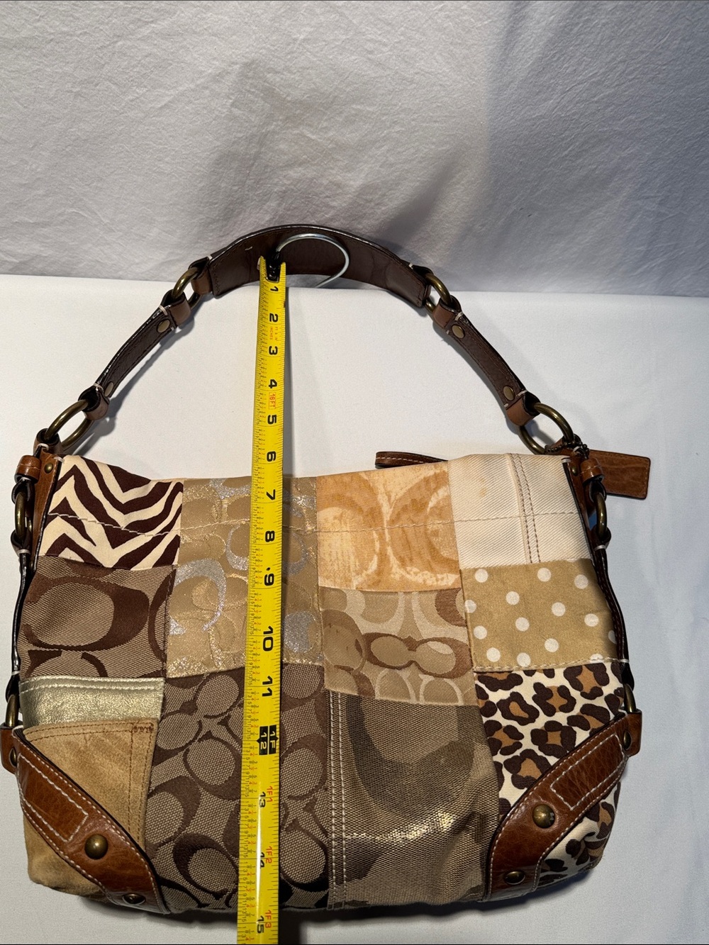 Coach Carly 10814 Y2K Patchwork Hobo Shoulder bag - Picture 10 of 14